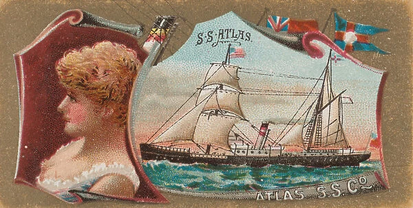 Steamship Atlas, Atlas Steamship Company, from the Ocean and River Steamers series (N83
