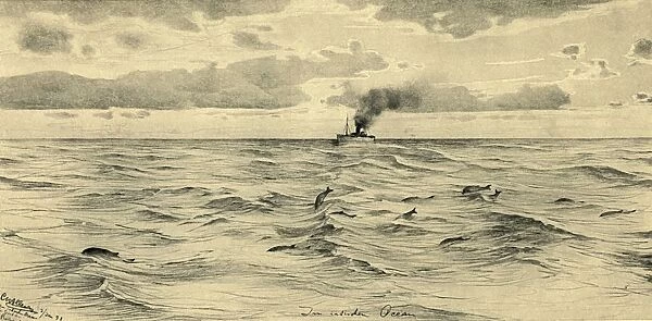 Steamship on the Indian Ocean, 1898. Creator: Christian Wilhelm Allers