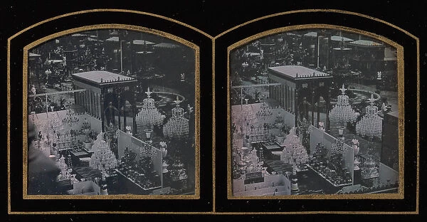 Stereograph, Universal Exposition of 1855, Interior, Paris, 1855. Creator: Unknown
