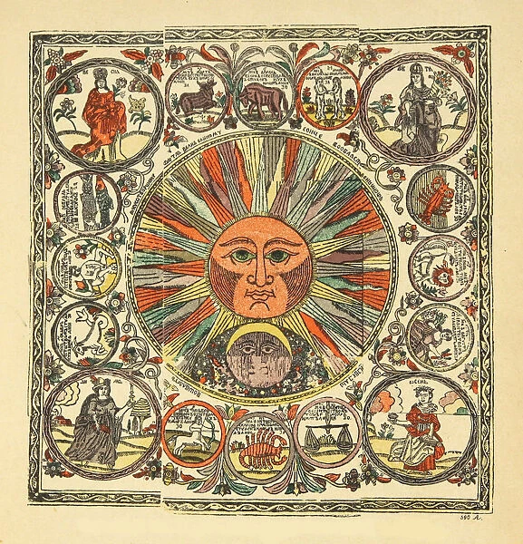 Sun and Zodiac, 19th century