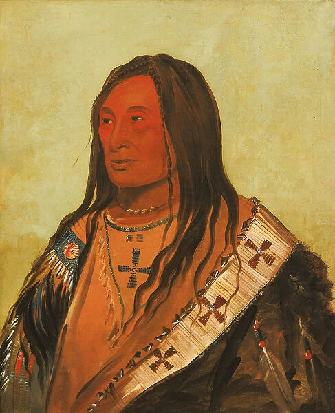 Tah-zee-keh-da-cha, Torn Belly, a Distinguished Brave, 1832