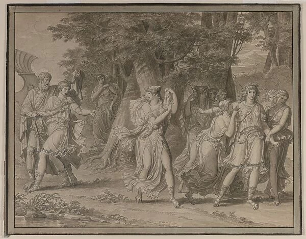 Telemachus, Urged by Mentor, Leaving the Island of Calypso, 1800. Creator: Charles Meynier