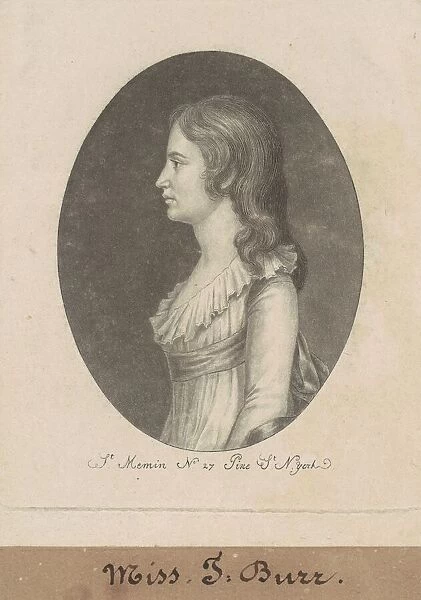 Theodosia Burr, 1797. Creator: Charles Balthazar Julien Fevret de Saint-Memin