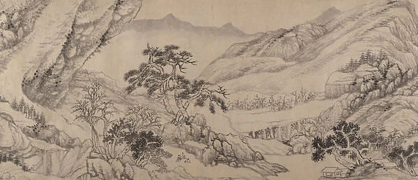 Traveling Amid Streams and Mountains, 1680. Creator: Liu Yu