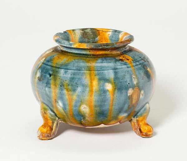 Tripod Jar, Tang dynasty (618-907), first half of 8th century. Creator: Unknown