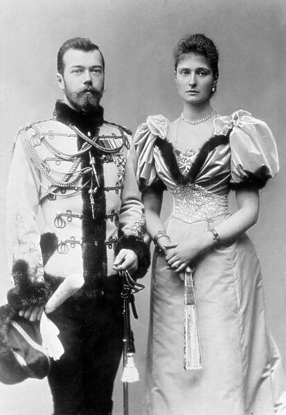 Tsar Nicholas II of Russia and Princess Alix of Hesse, c1894