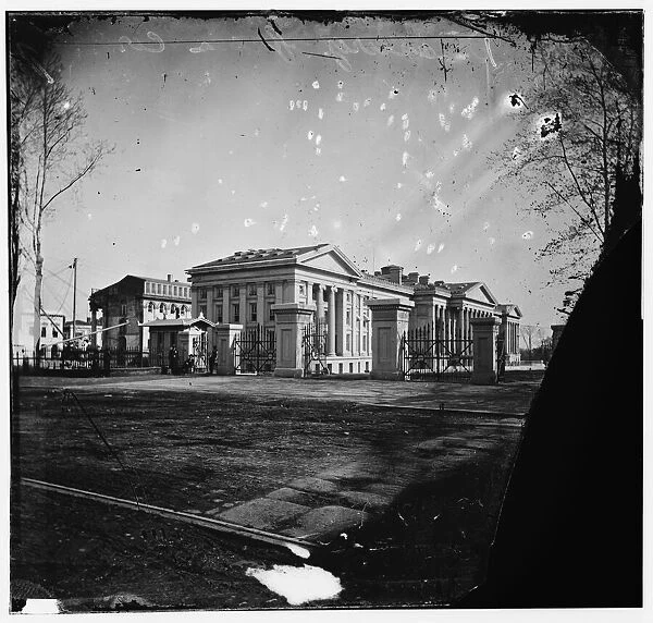 U. S. Treasury. Washington, D. C. showing old Riggs Hotel, 15th & G. N. W. ca. 1860. Creator: Unknown. U. S. Treasury. Washington, D. C. showing old Riggs Hotel, 15th & G. N. W. ca. 1860. Creator: Unknown