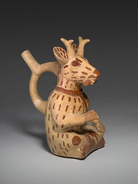 Vessel in the Form of a Deer Impersonator, 100 B. C.  /  A. D. 500. Creator: Unknown