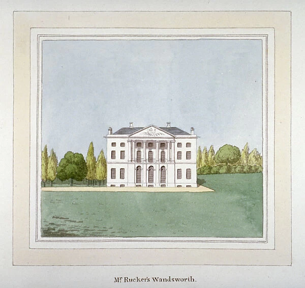 View of DH Ruckers residence at West Hill in Wandsworth, London, c1800