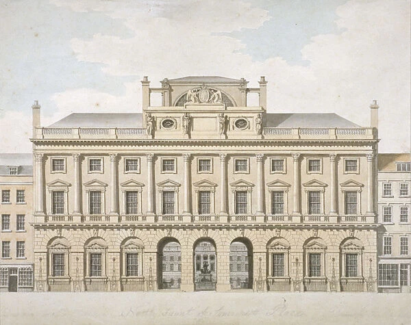 View of the north front of Somerset House in the Strand, Westminster, London, 1798