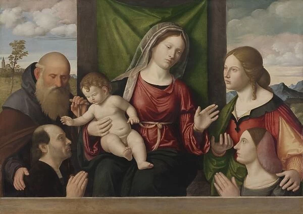 Virgin and Child with Saints and Donors, c. 1515. Creator: Giovanni Battista Cima da Conegliano