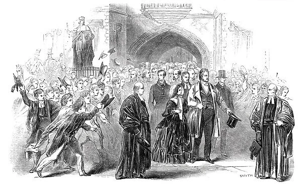 Visit of the King of the French and Queen Victoria to Eton College, 1844. Creator: Smyth