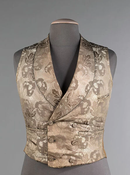 Wedding vest, British, 1840-49. Creator: Unknown