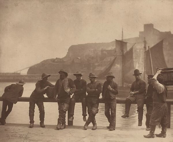 Whitby Fishermen, c. 1885. Creator: Sutcliffe, Frank Meadow