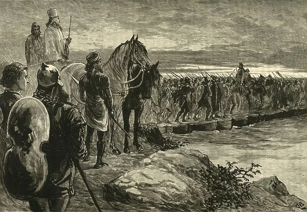 Xerxes Crossing The Hellespont, 1890. Creator: Unknown