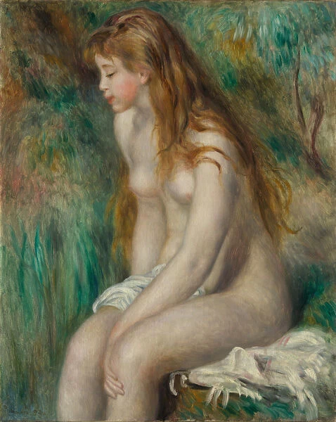Young Girl Bathing, 1892. Creator: Pierre-Auguste Renoir