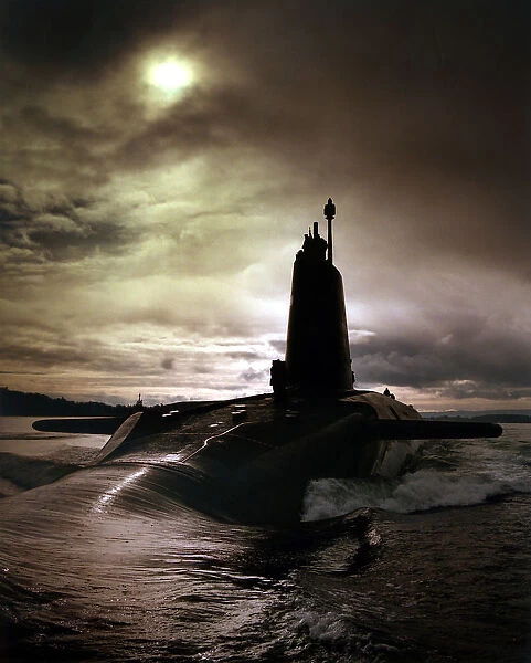 HMS VIGILANT. Nuclear powered Trident Submarine. CLYDE AREA OF SCOTLAND. 03  /  04  /  1996