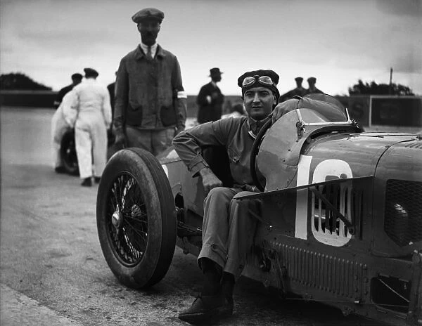 1927 French Grand Prix: W. Williams, Talbot 700, portrait