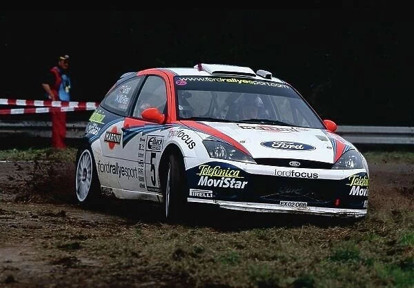 2002 World Rally Championship. ADAC Rallye Deutschland, Trier, Germany. August 22nd - 25th 2002. Colin McRae / Nicky Grist (Ford Focus WRC 02), action. Photo: McKlein / LAT Photographic ref: 35mm Image A17