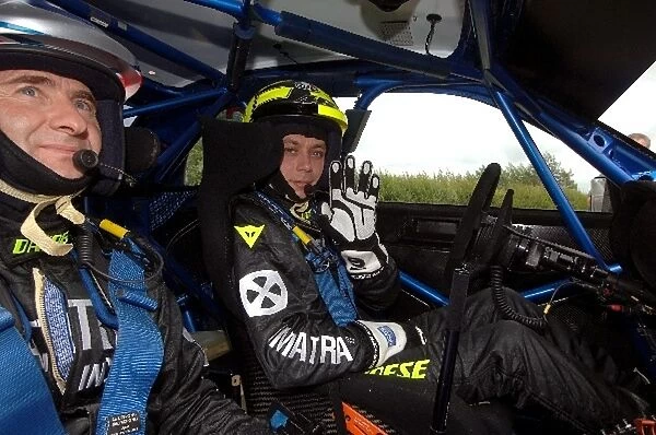 World Rally Championship: Valentino Rossi Subaru Impreza WRC on the shakedown stage