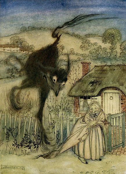 The Bogey Beast. From The Book English Fairy Tales Retold By F. a. Steel With Illustrations By Arthur Rackham, Published 1927