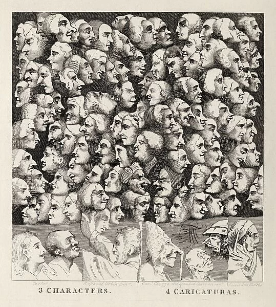 Characters And Caricaturas From The Works Of Hogarth Published London 1833