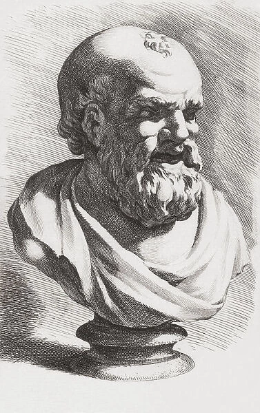Democritus born circa 460 BC died circa 370 BC. Ancient Greek philosopher