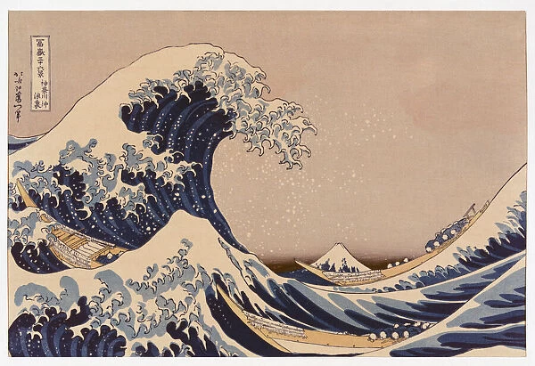 The Great Wave off Kanagawa also known as The Great Wave or simply The Wave, after a woodblock print by the Japanese ukiyo-e artist Katsushika Hokusai, 1760 - 1849. The Great Wave off Kanagawa has become the best known of a print series known as Thirty-six View of Mount Fuji created by Hokusai in the early 1830 s
