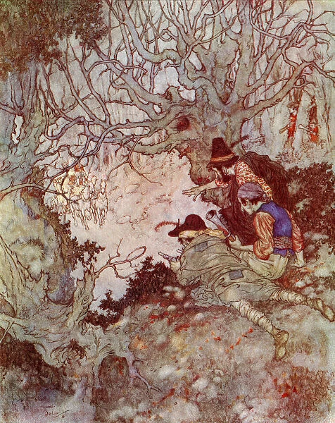 'it Is Gold, It Is Gold!'They Cried. Illustration By Edmund Dulac For The Snow Queen. From Stories From Hans Andersen, Published 1938