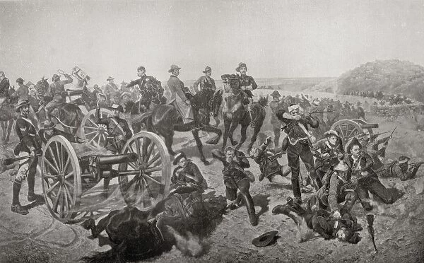 Jamesons Last Stand. The Battle Of Doornkop, 1896 Where Dr Leander Starr Jameson Was Defeated Following The Jameson Raid. From The Book South Africa And The Transvaal War, Volume 1 By Louis Creswicke, Published 1900