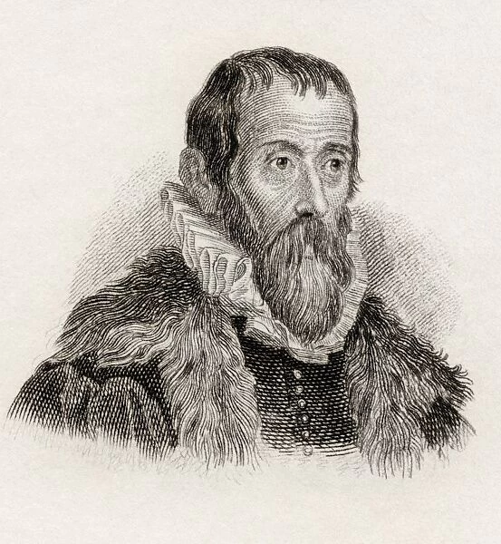 Justus Lipsius Aka Joost Lips Or Josse Lips, 1547 To 1606. Flemish Philologist And Humanist. From The Book Crabbes Historical Dictionary Published 1825