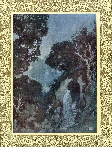 For Some We Loved, The Loveliest And The Best That From His Vintage Rolling Time Has Prest, Have Drunk Their Cup A Round Or Two Before, And One By One Crept Silently To Rest. Illustration By Edmund Dulac From The Rubaiyat Of Omar Khayyam, Published 1909