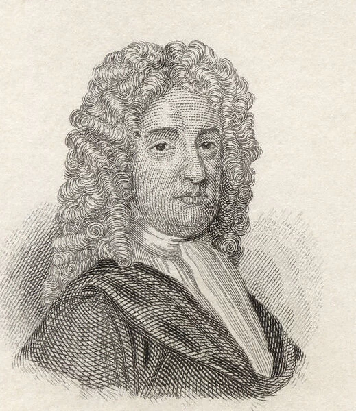 Nicholas Rowe, 1674 To 1718. English Dramatist, Poet And Miscellaneous Writer, Appointed Poet Laureate In 1715. From Crabbs Historical Dictionary Published 1825
