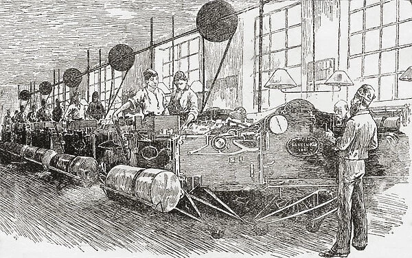 Printing Banknotes In The 19Th Century. From The Strand Magazine Published 1894