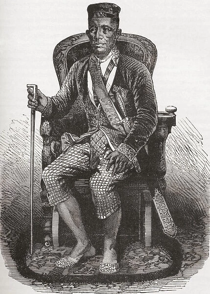 Rama Iv Aka King Mongkut, 1804 To 1868. Fourth King Of Siam Or Thailand. From The Worlds Inhabitants By G. T. Bettany Published 1888