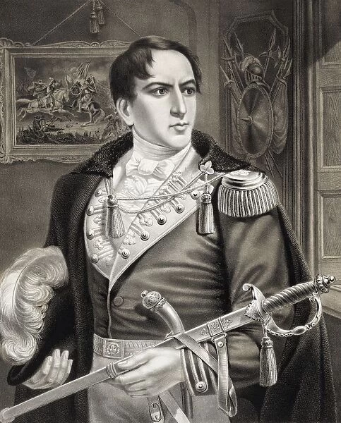 Robert Emmet, RoibA©ard EimA©id 1778 To 1803 Irish Nationalist Rebel Leader From A Print Published 1874