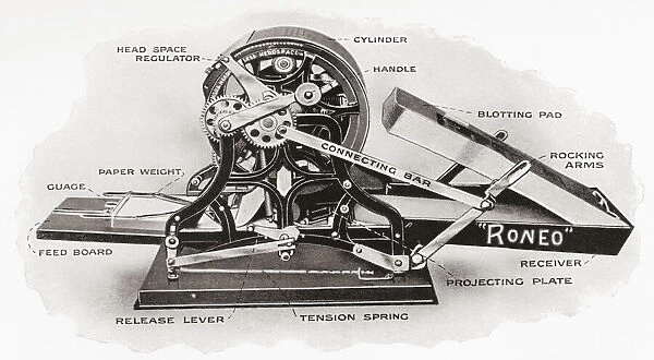 The Roneo Duplicator. From The Business Encyclopaedia and Legal Adviser, published 1907