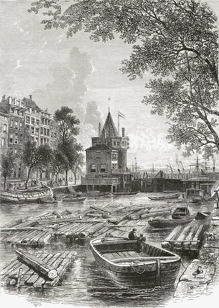 The Schreierstoren Or The Tower Of Tears, Amsterdam, The Netherlands In The 19Th Century. From Pictures From Holland By Richard Lovett, Published 1887
