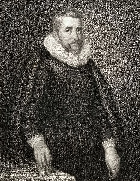 Sir Henry Wotton 1568-1639. English Poet And Diplomat. From The Book 'Lodges British Portraits'Published London 1823
