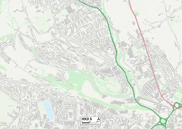 Calderdale HX3 5 Map