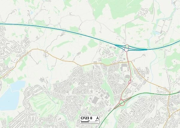 Cardiff CF23 8 Map