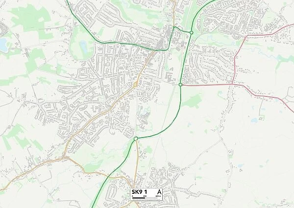 Cheshire East SK9 1 Map