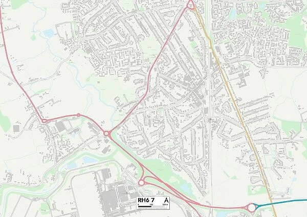 Crawley RH6 7 Map