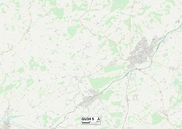 East Hampshire GU34 5 Map