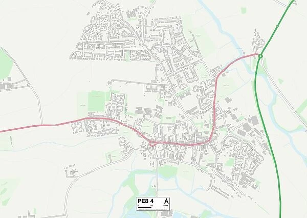 East Northamptonshire PE8 4 Map