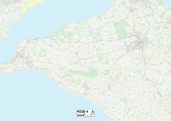Isle of Wight PO30 4 Map