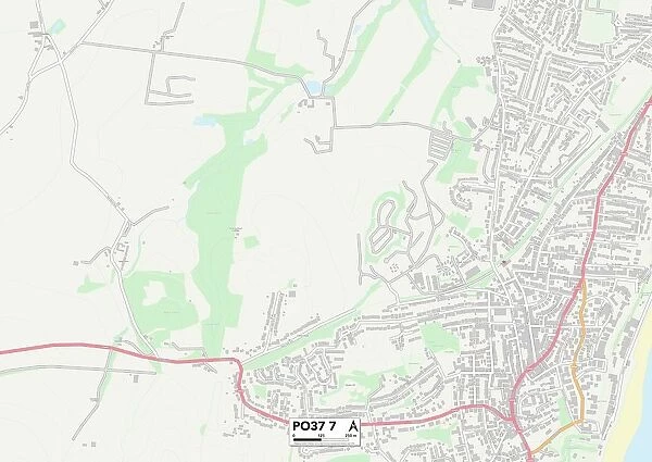 Isle of Wight PO37 7 Map