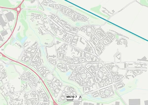 Milton Keynes MK10 7 Map