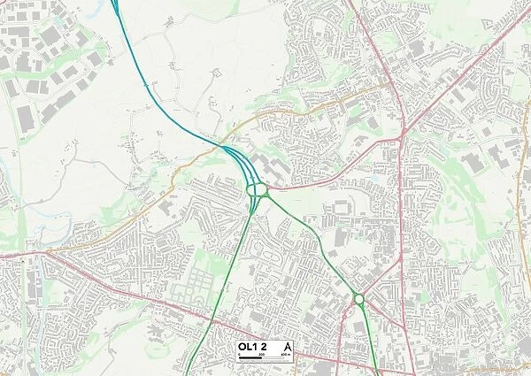 Oldham OL1 2 Map