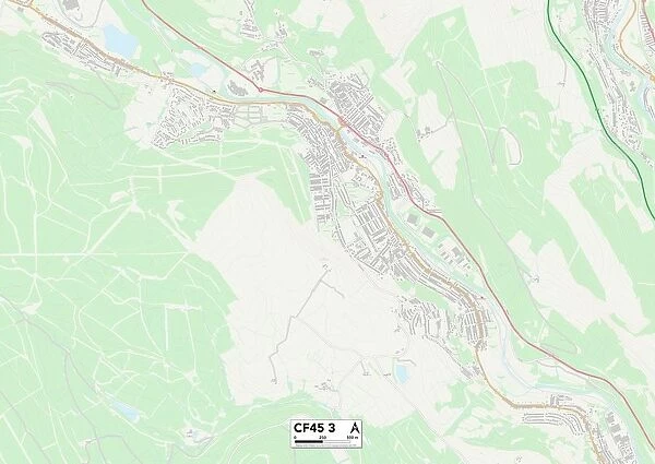 Rhondda Cynon Taf CF45 3 Map